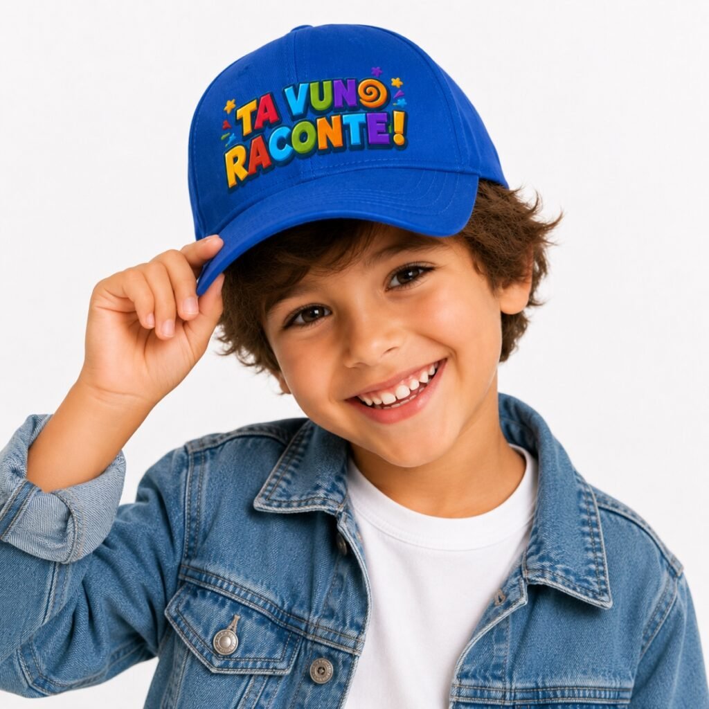 Casquette bleue TA VUNO RACONTE !