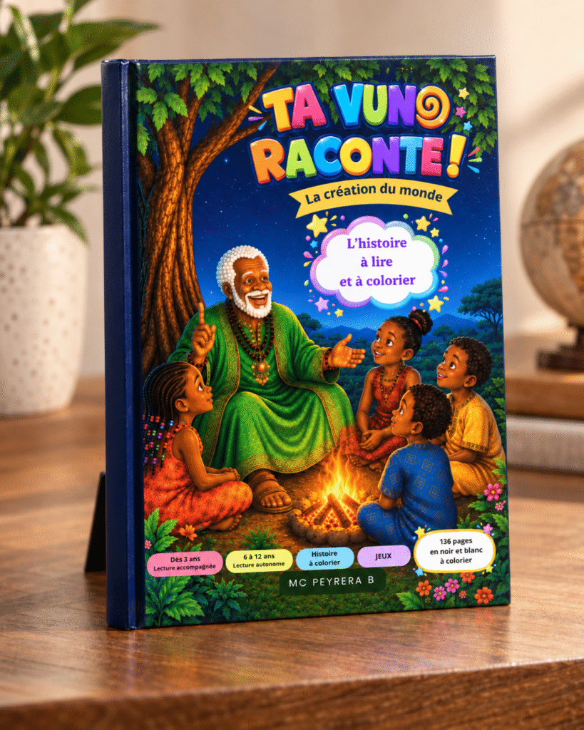 TA VUNO RACONTE ! — La création du monde, histoire à lire et à colorier