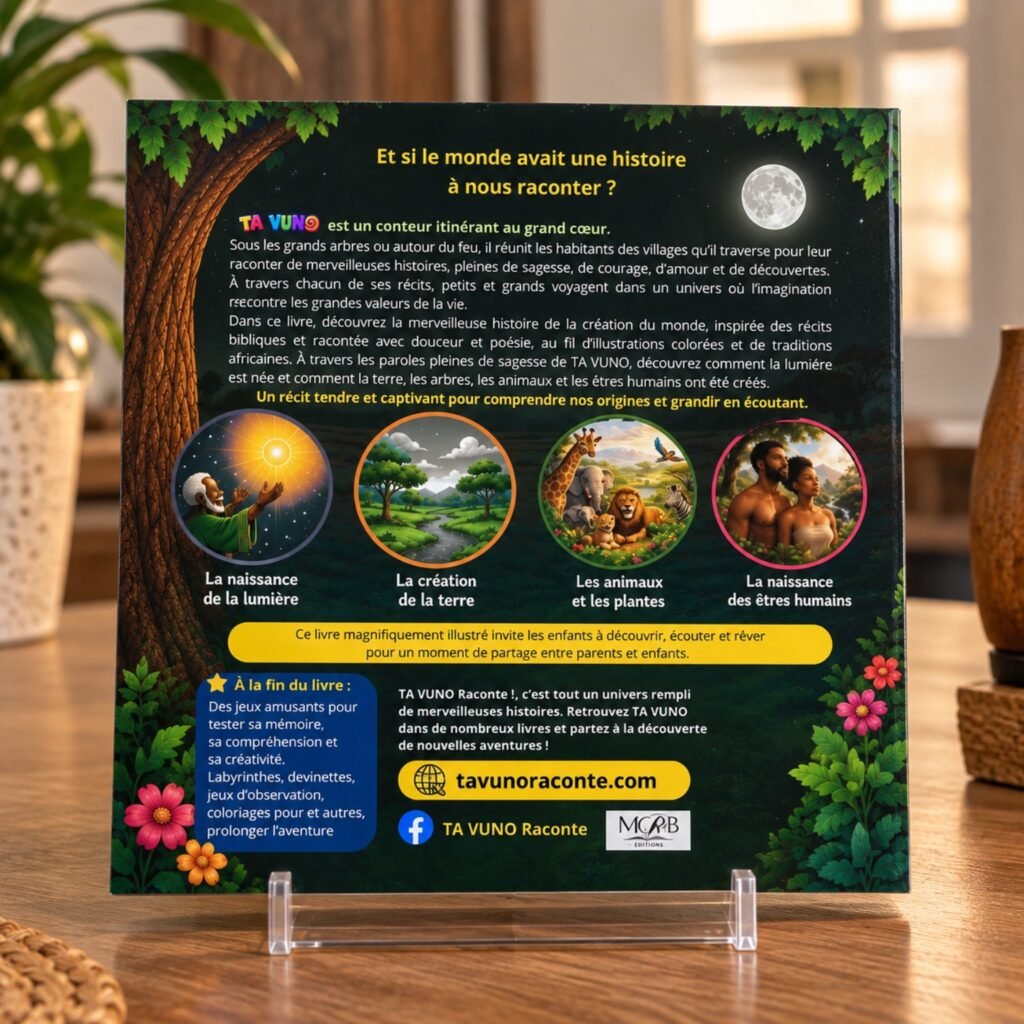 TA VUNO RACONTE ! — quatrième de couverture de La création du monde